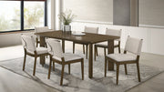 Ottowa 7-piece Rectangular Wood Dining Room Table Set Brown