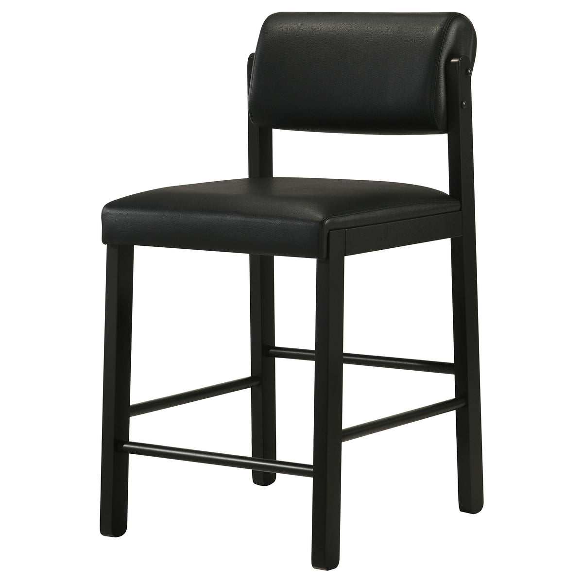 Kehoe Upholstered Counter Height Chair (Set of 2) - Black, Black