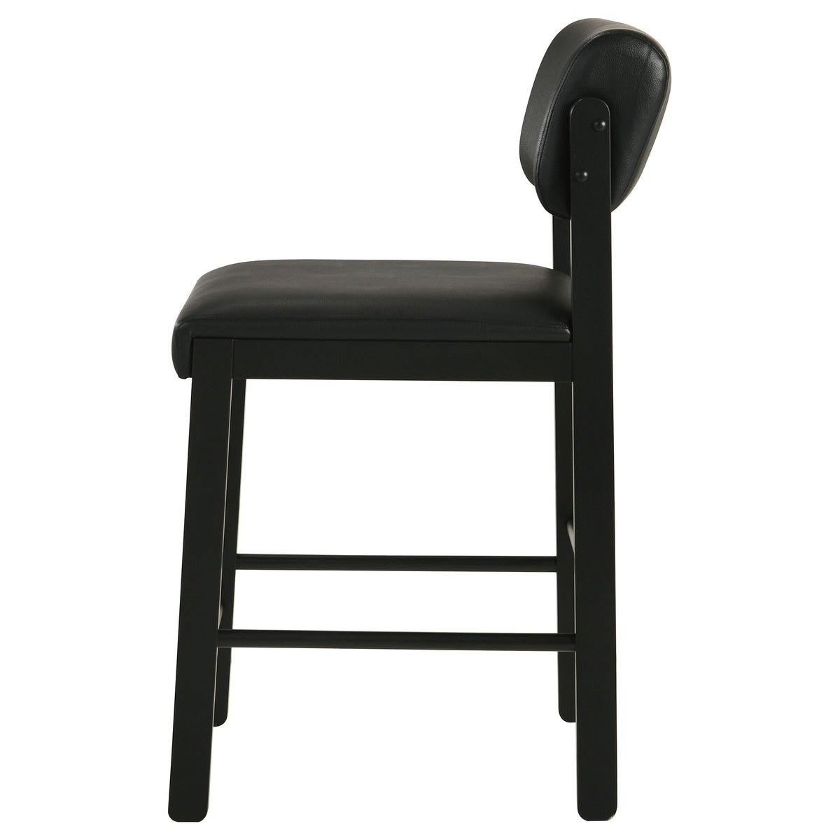 Kehoe Upholstered Counter Height Chair (Set of 2) - Black, Black