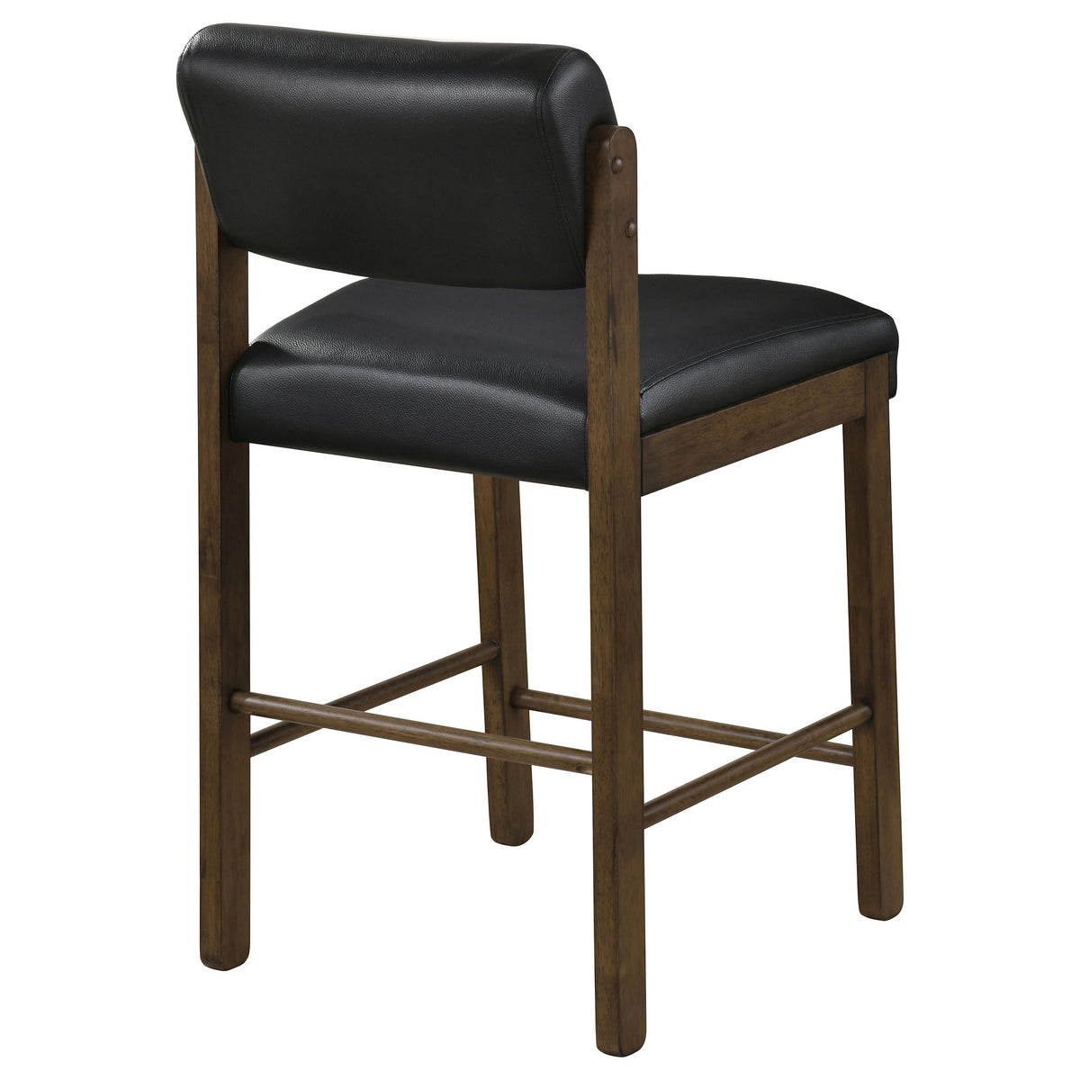 Kehoe Upholstered Counter Height Chair (Set of 2) - Walnut, Black
