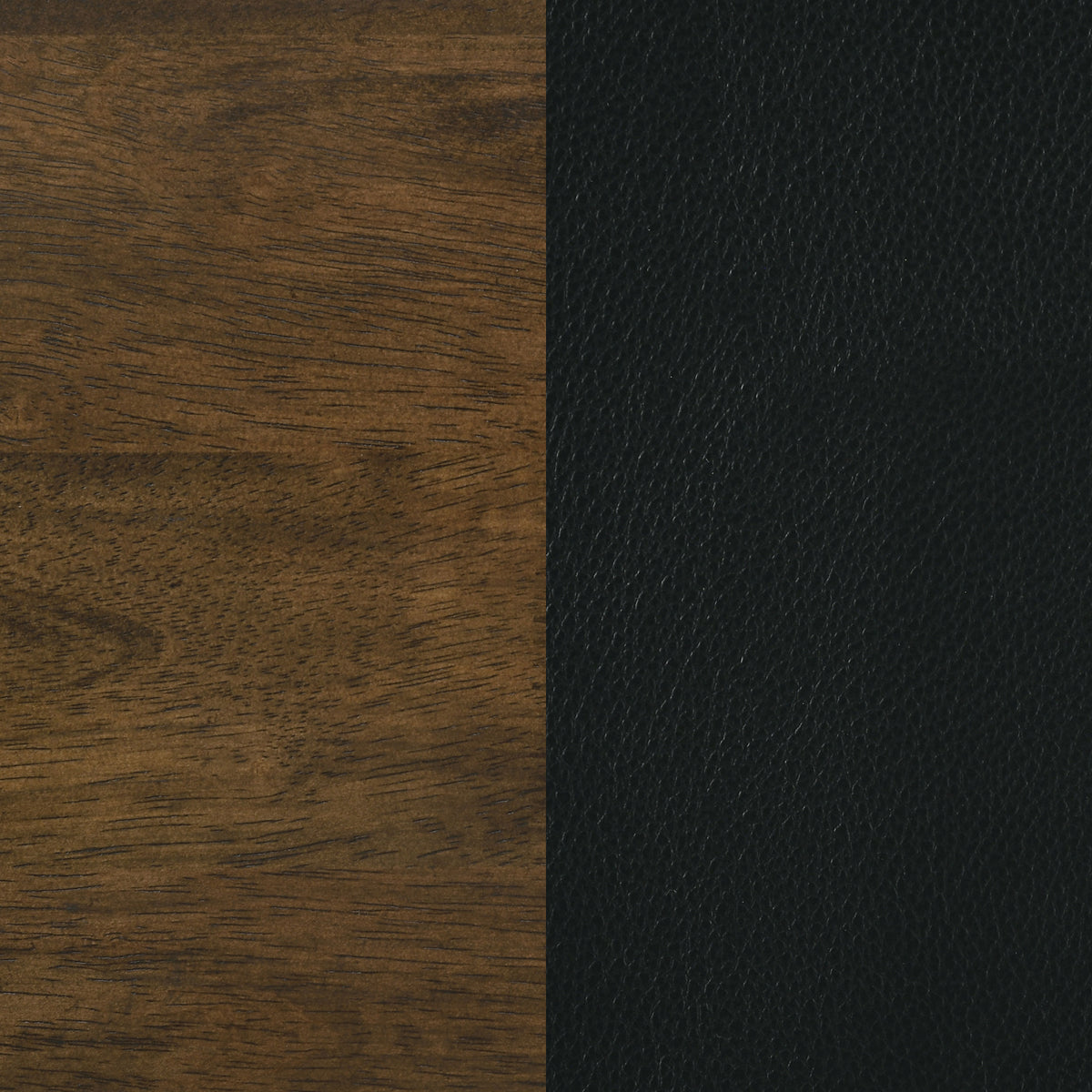 Kehoe Upholstered Counter Height Chair (Set of 2) - Walnut, Black