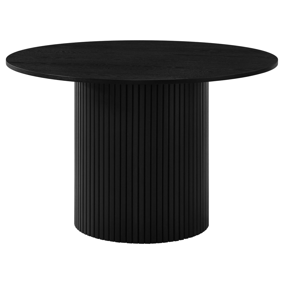 Hamlyn 47-inch Round Wood Dining Room Table - Black