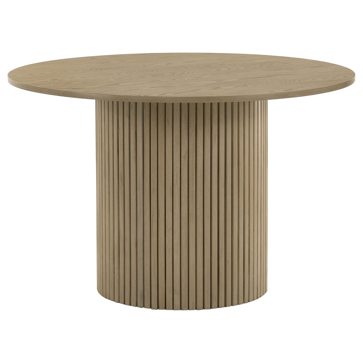 Hamlyn 47-inch Round Wood Dining Room Table - Natural Oak