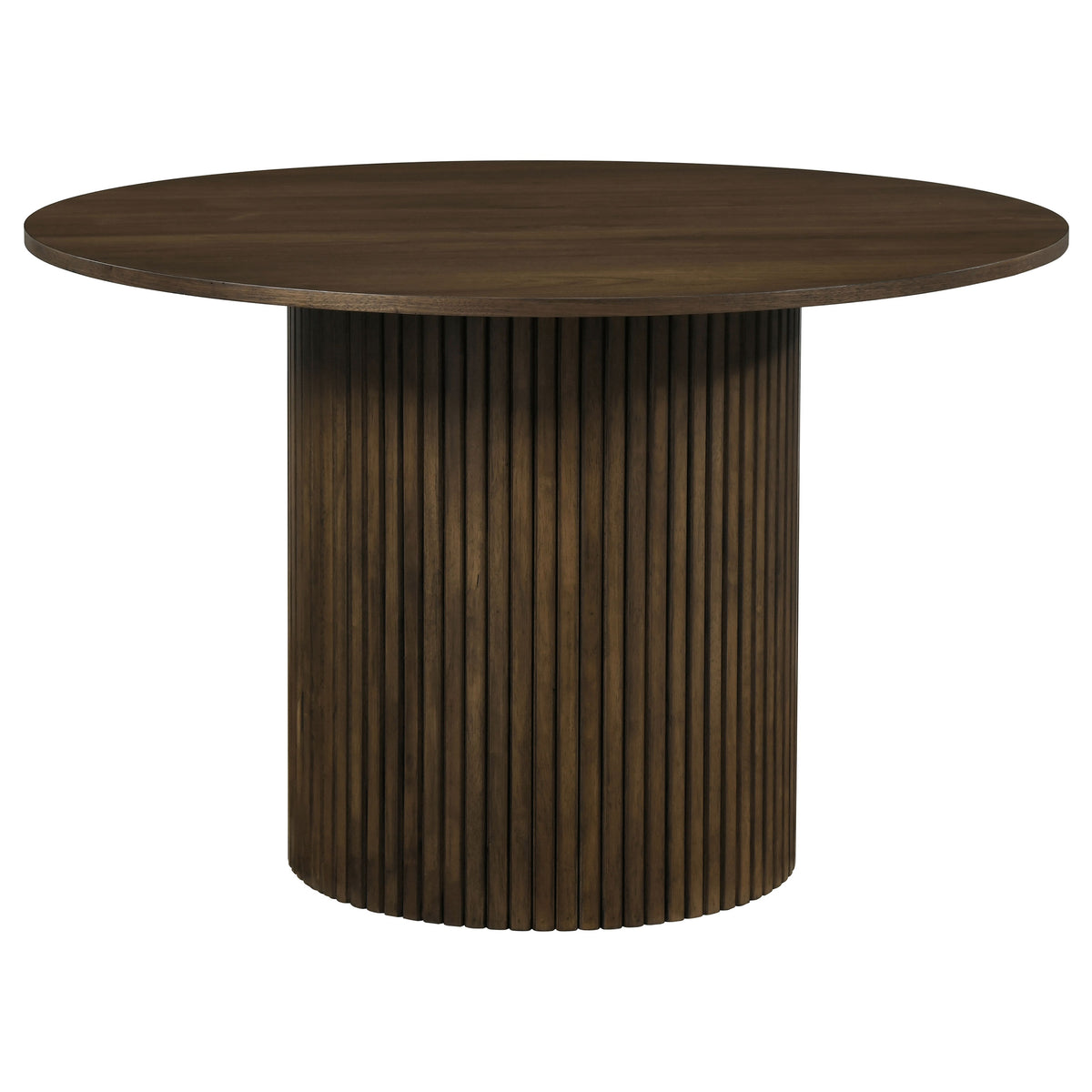 Hamlyn 47-inch Round Wood Dining Room Table - Walnut