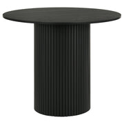 Hamlyn 43-inch Round Wood Counter Height Dining Table - Black