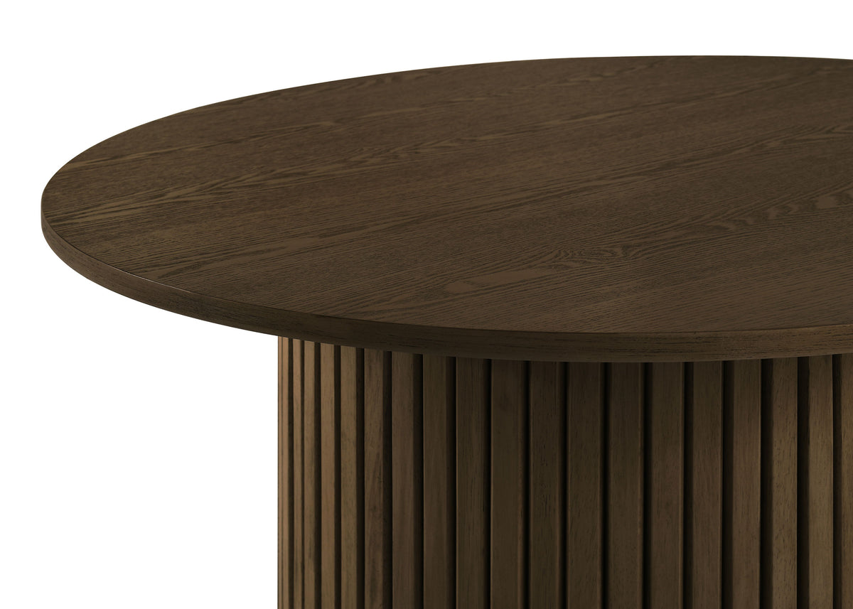 Hamlyn 43-inch Round Wood Counter Height Dining Table - Walnut