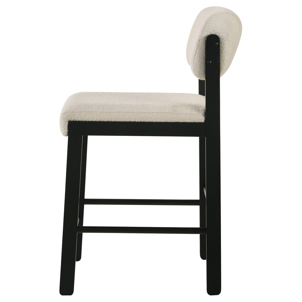 Kehoe Upholstered Counter Height Chair (Set of 2) - Black, Cream