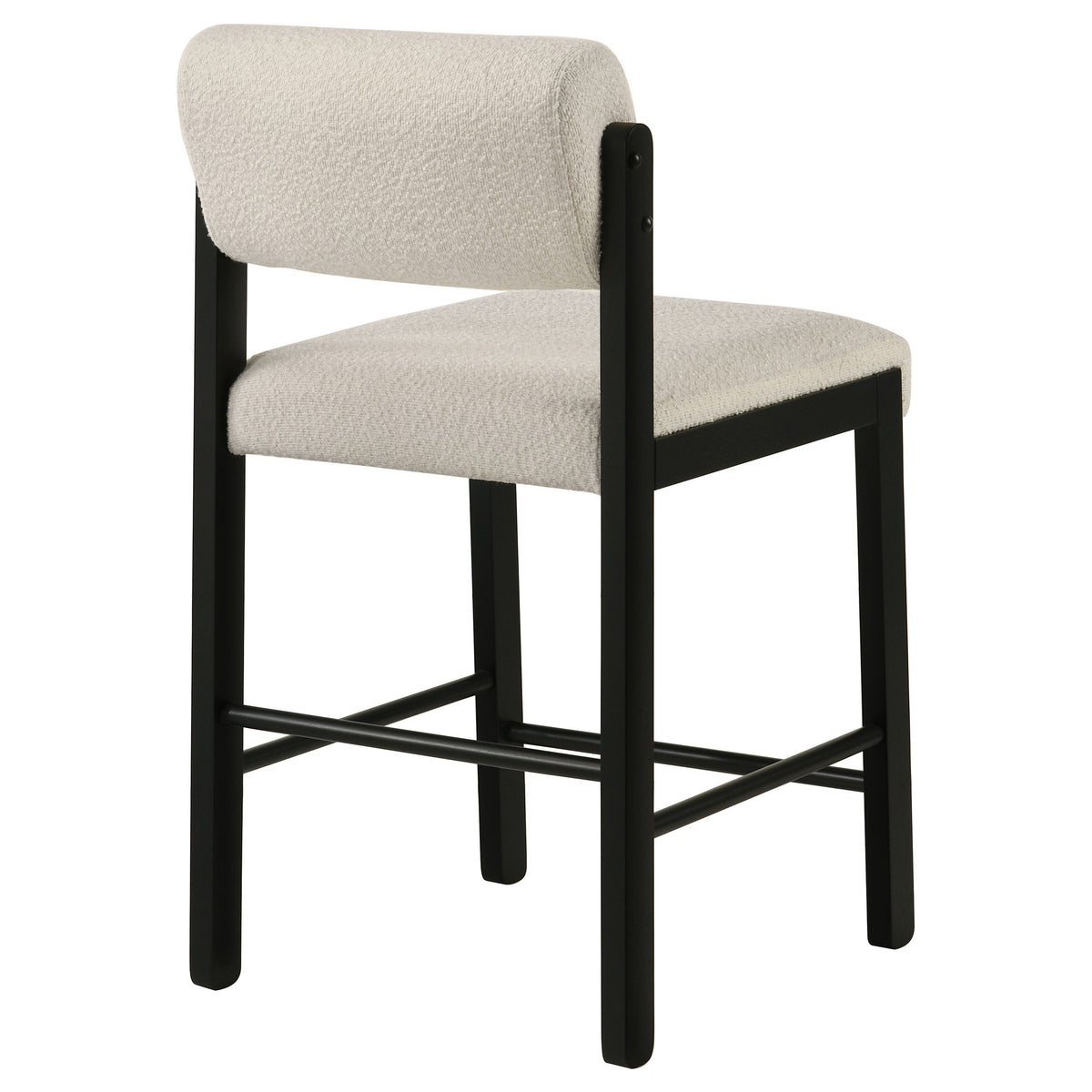 Kehoe Upholstered Counter Height Chair (Set of 2) - Black, Cream