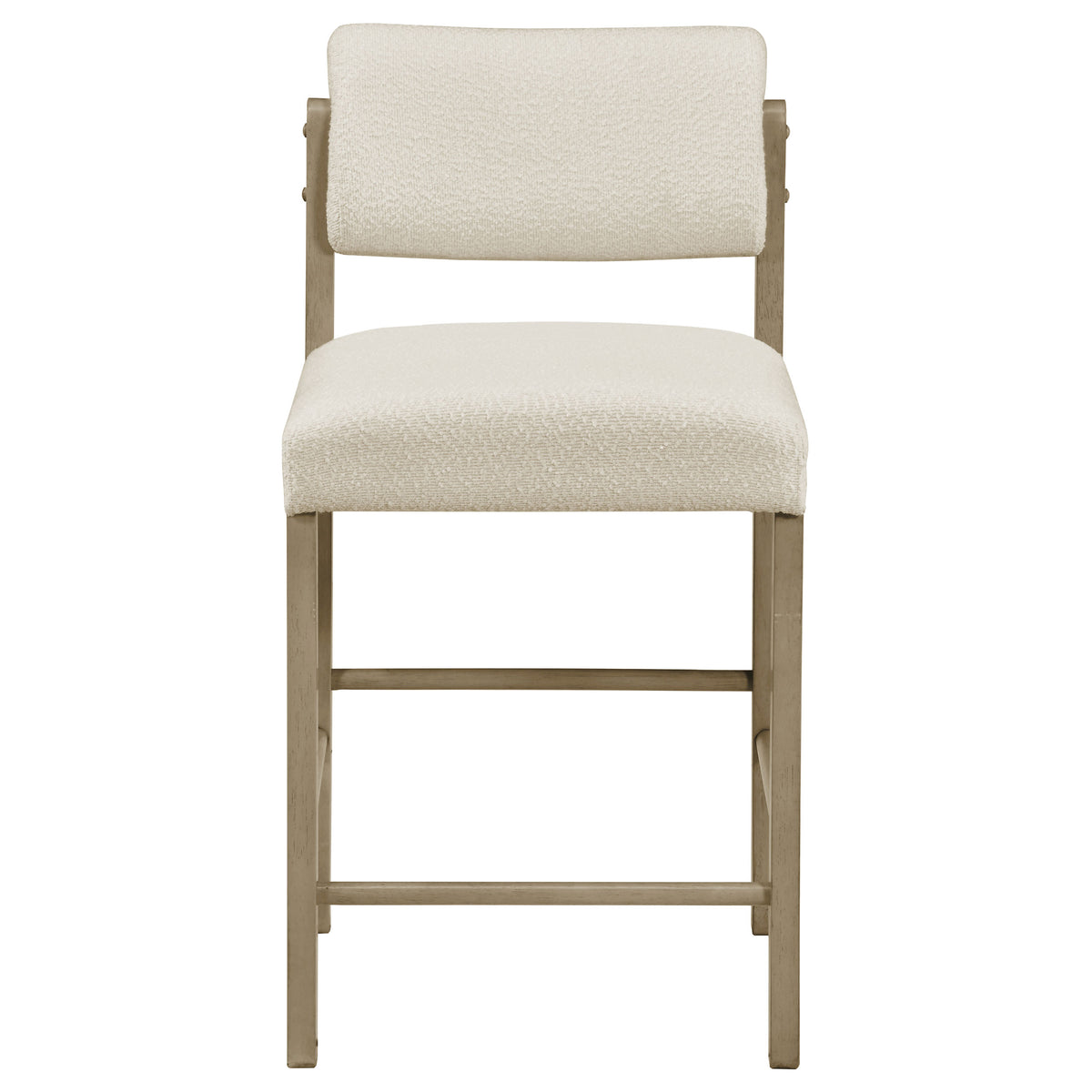 Kehoe Upholstered Counter Height Chair (Set of 2) - Natural Oak, Cream