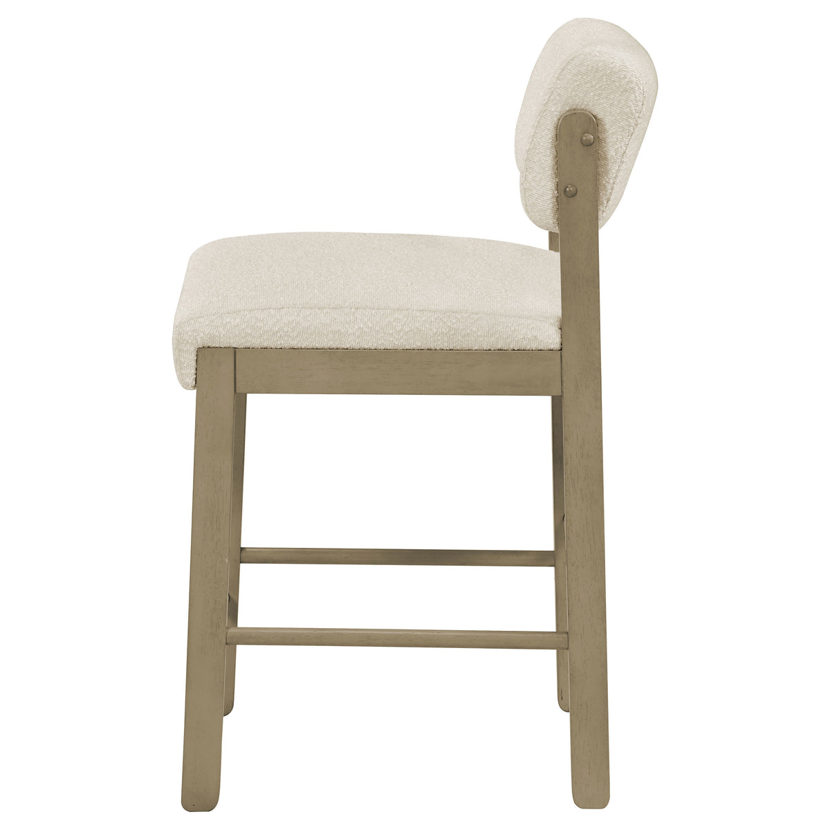 Kehoe Upholstered Counter Height Chair (Set of 2) - Natural Oak, Cream