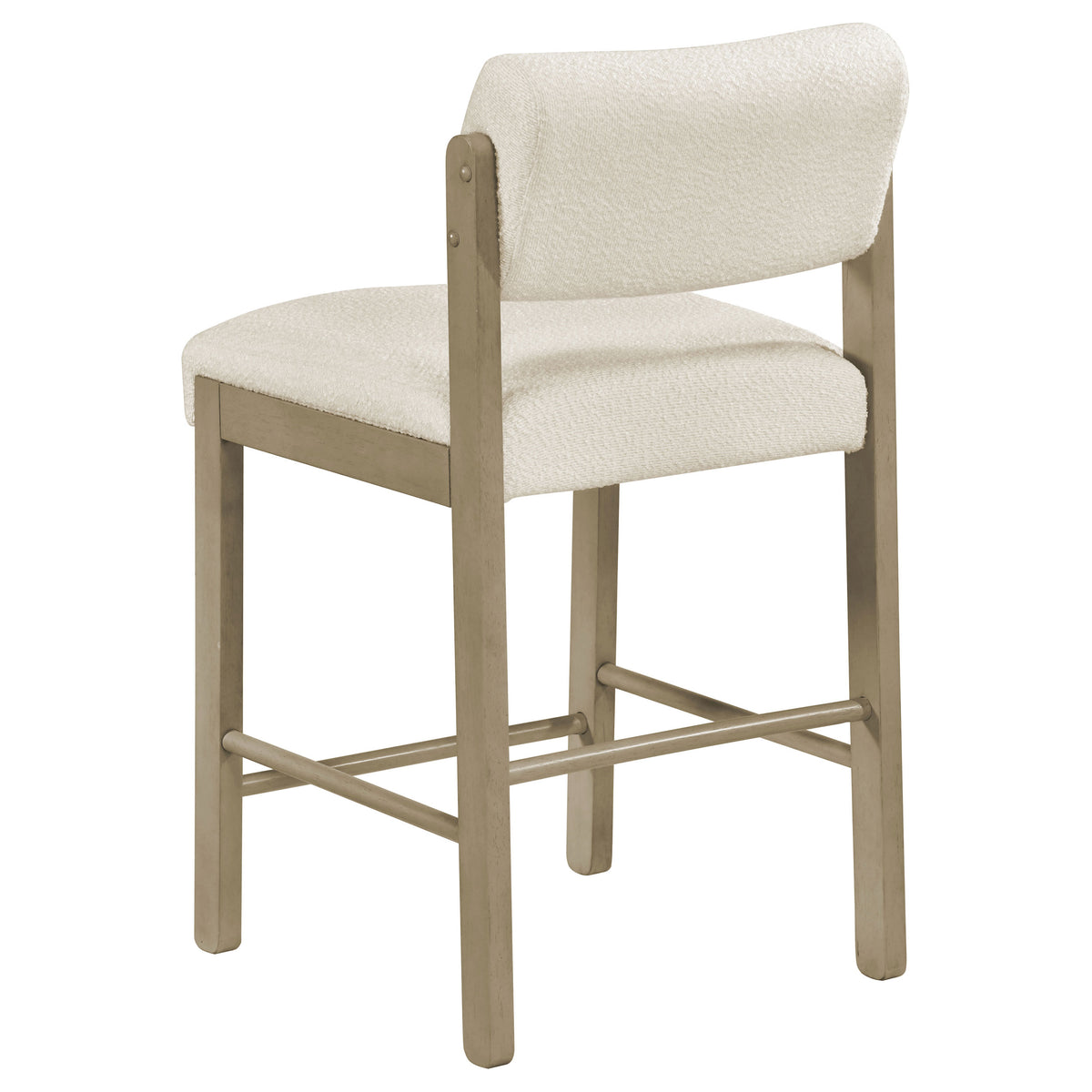 Kehoe Upholstered Counter Height Chair (Set of 2) - Natural Oak, Cream