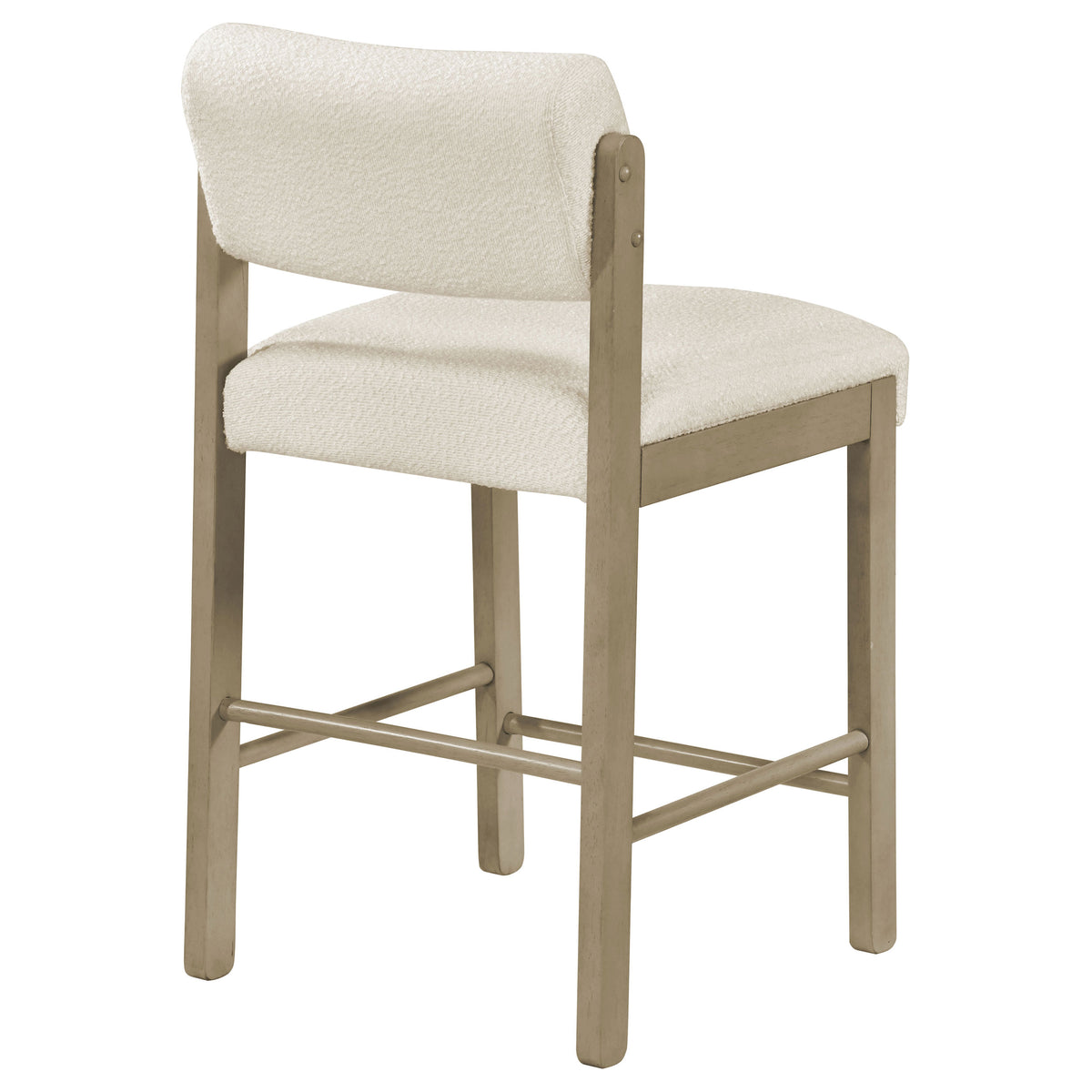 Kehoe Upholstered Counter Height Chair (Set of 2) - Natural Oak, Cream