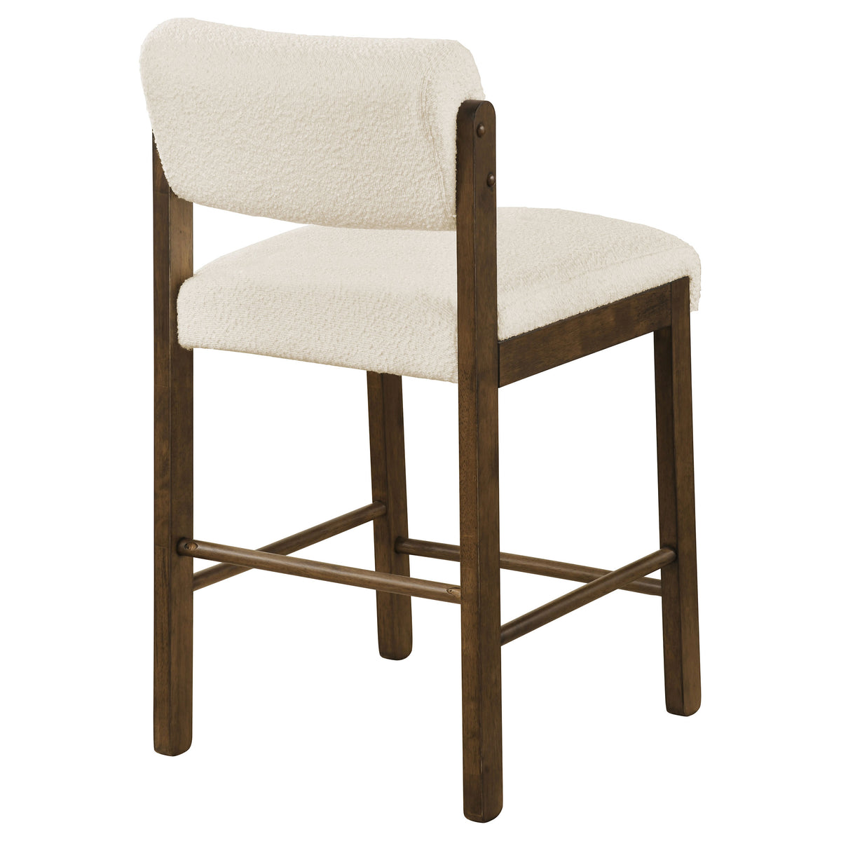 Kehoe Upholstered Counter Height Chair (Set of 2) - Walnut, Cream