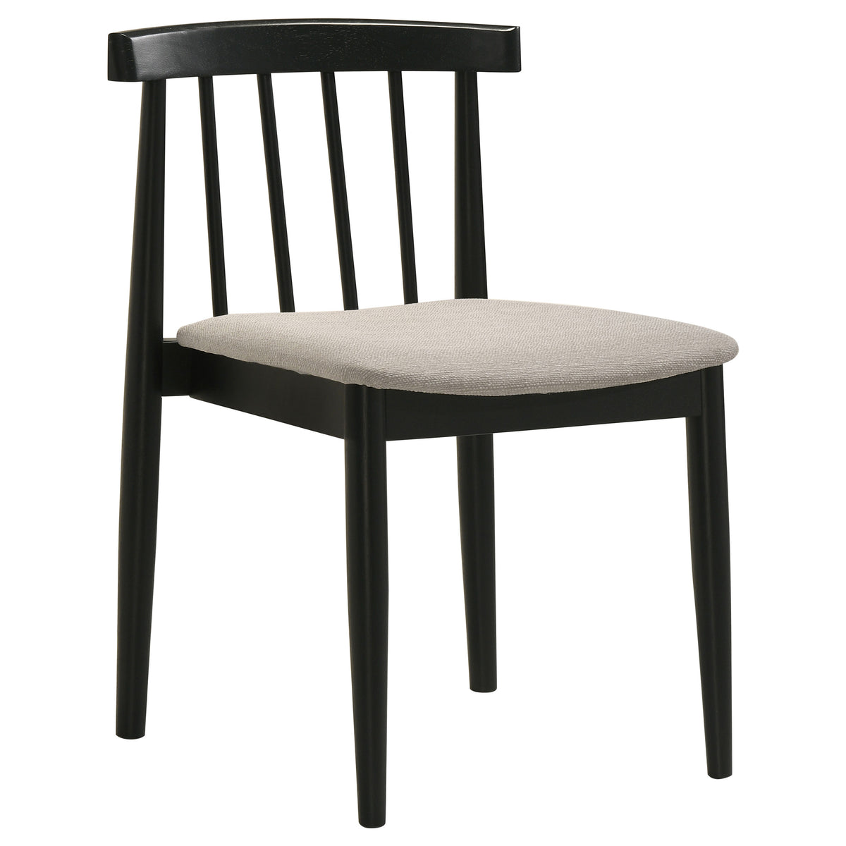 Decker 7-piece 82-inch Rectangular Dining Set Wheat - Black
