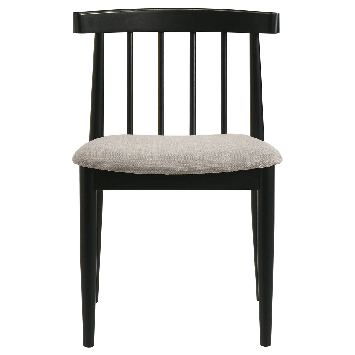 Decker 7-piece 82-inch Rectangular Dining Set Wheat - Black