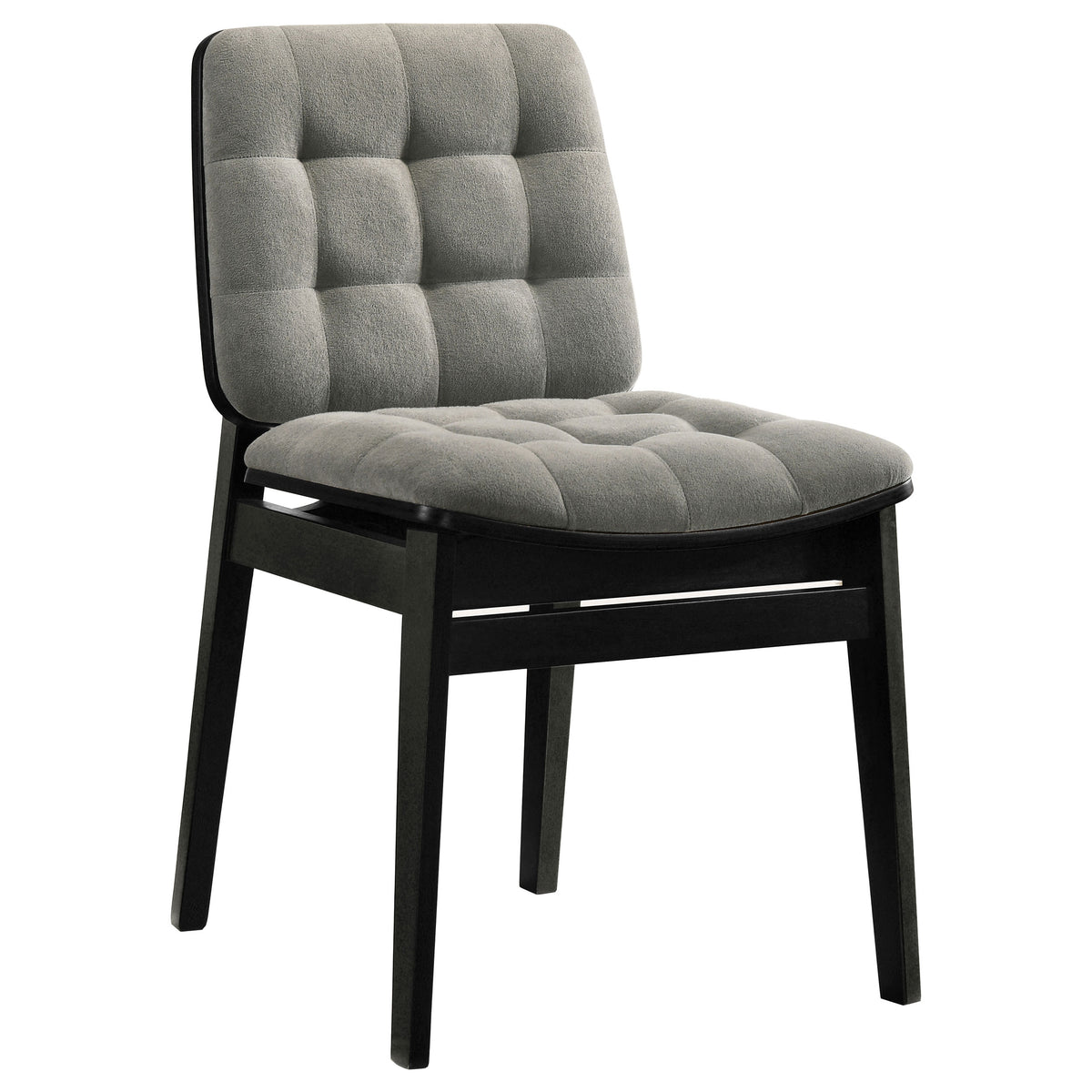 Decker 7-piece 82-inch Rectangular Dining Set with Redbridge Side Chairs - Black, Grey