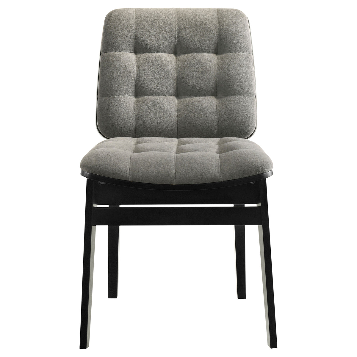 Decker 7-piece 82-inch Rectangular Dining Set with Redbridge Side Chairs - Black, Grey