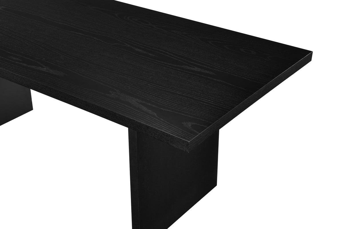 Decker 82-inch Rectangular Wood Dining Table - Black