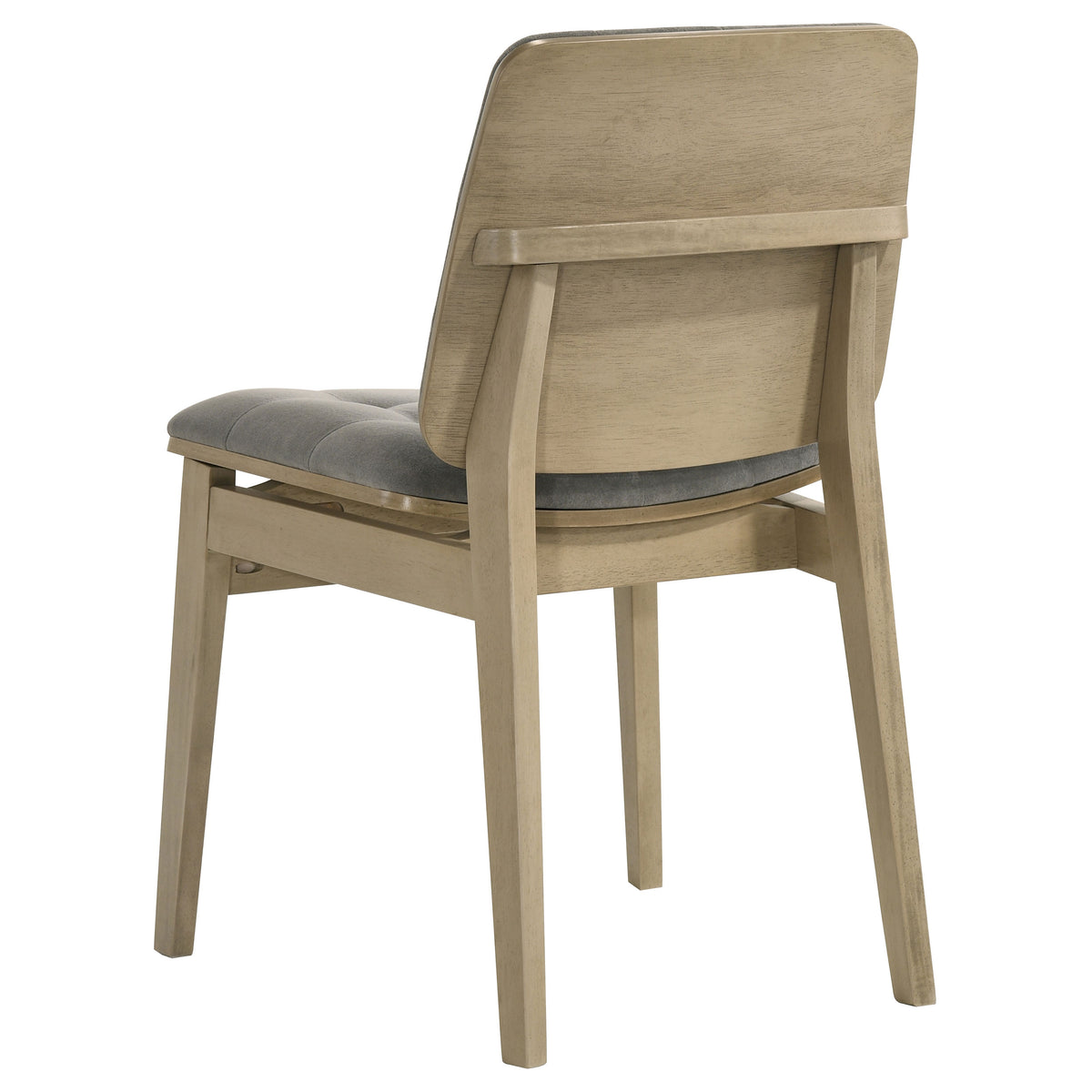 Decker 7-piece 82-inch Rectangular Dining Set with Redbridge Side Chairs - Natural Oak, Grey
