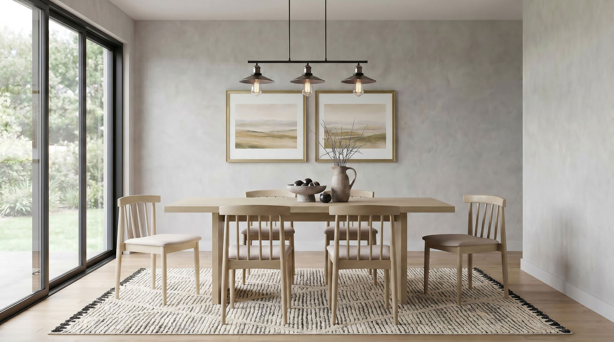 Decker 82-inch Rectangular Wood Dining Table - Natural Oak