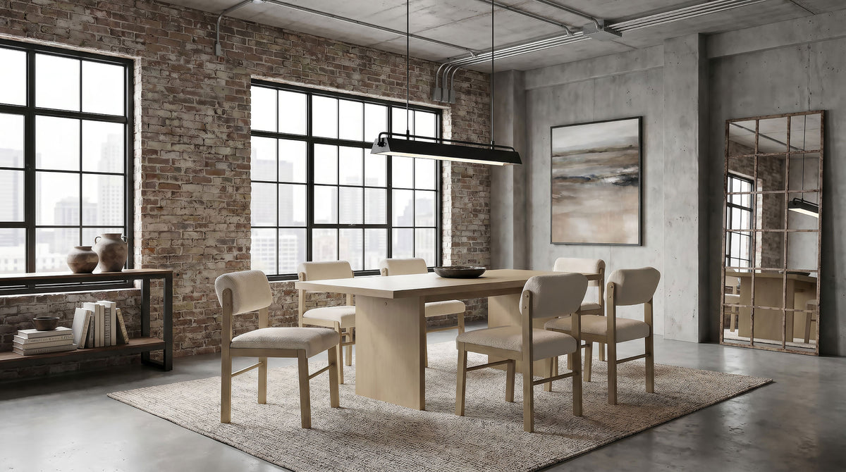 Decker 82-inch Rectangular Wood Dining Table - Natural Oak