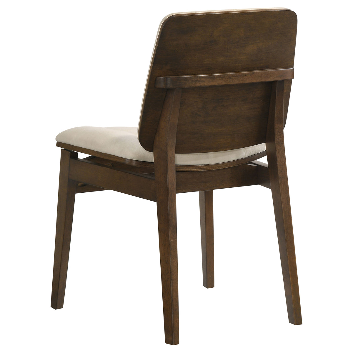 Decker 7-piece 82-inch Rectangular Dining Set with Redbridge Side Chairs - Walnut, Cream