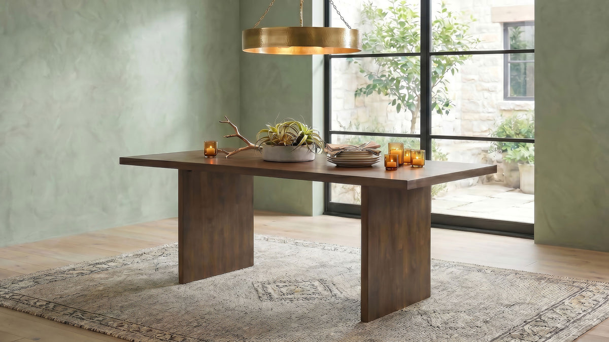 Decker 82-inch Rectangular Wood Dining Table - Walnut