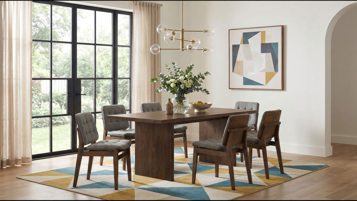 Decker 82-inch Rectangular Wood Dining Table - Walnut