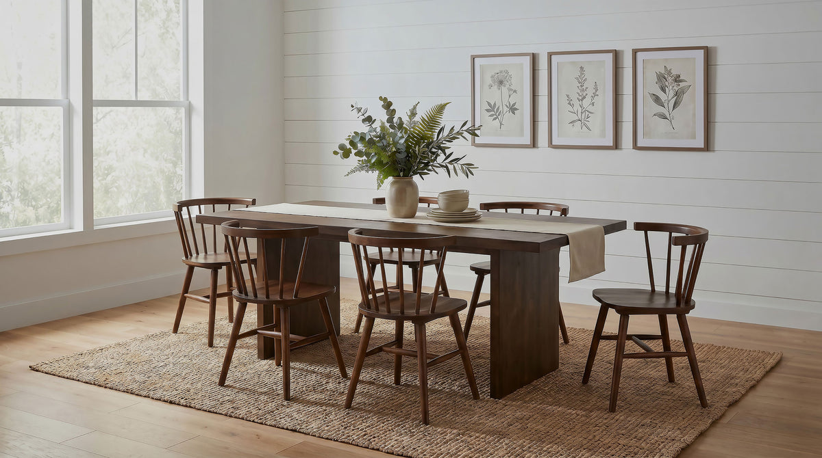 Decker 82-inch Rectangular Wood Dining Table - Walnut