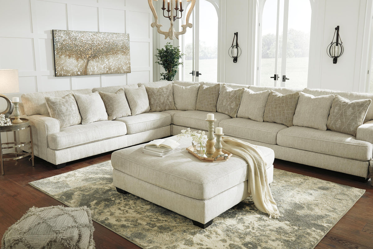 Rawcliffe Oversized Accent Ottoman Chenille