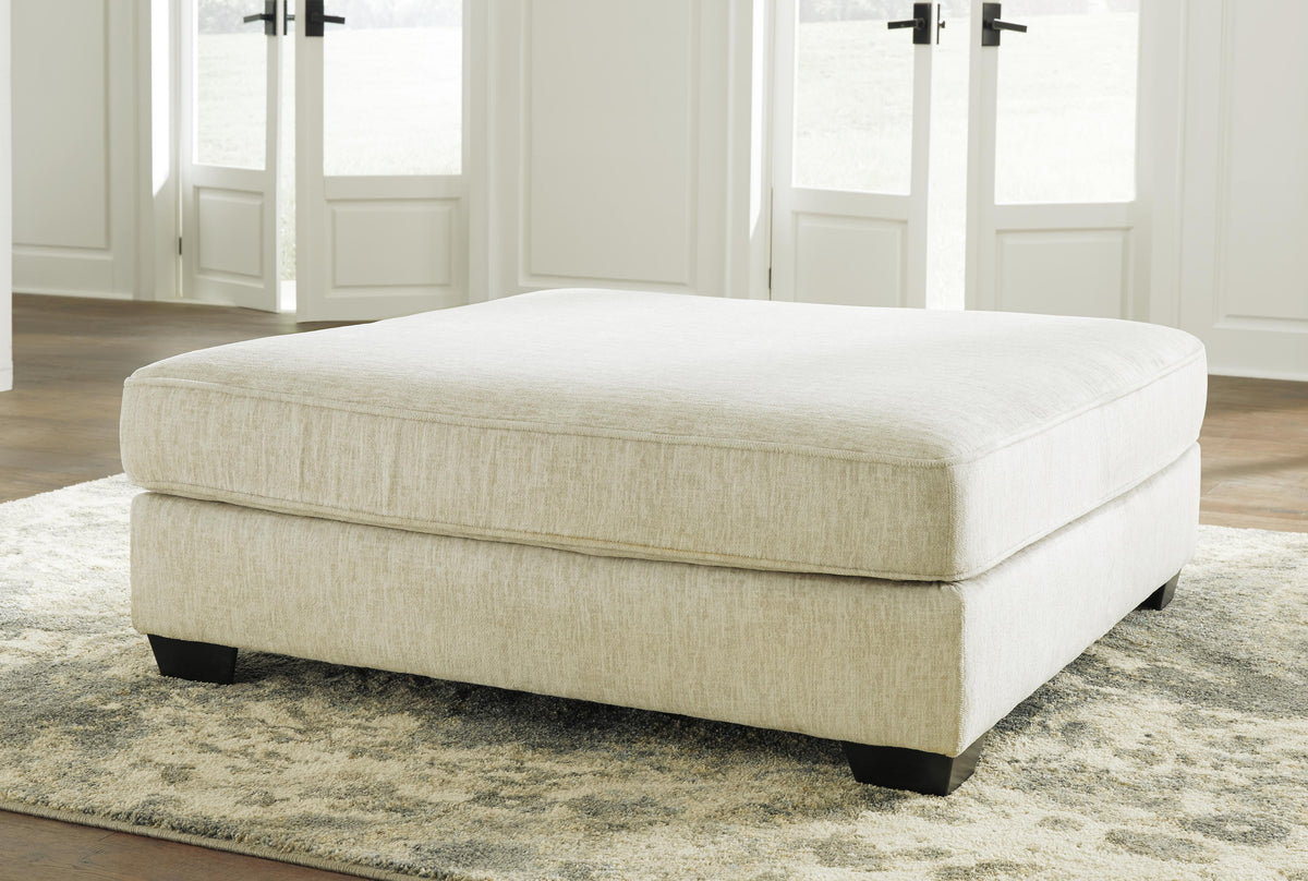 Rawcliffe Oversized Accent Ottoman Chenille