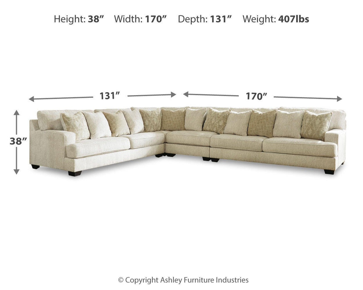 Rawcliffe 4-Piece Sectional Chenille