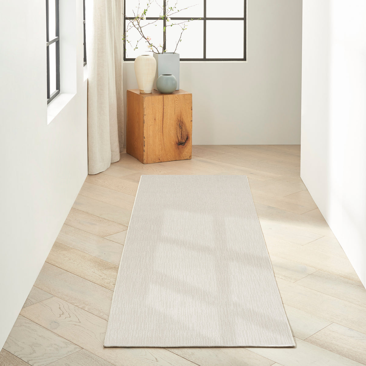 CK029 Captivating CVT03 Ivory Grey Rug - room scene