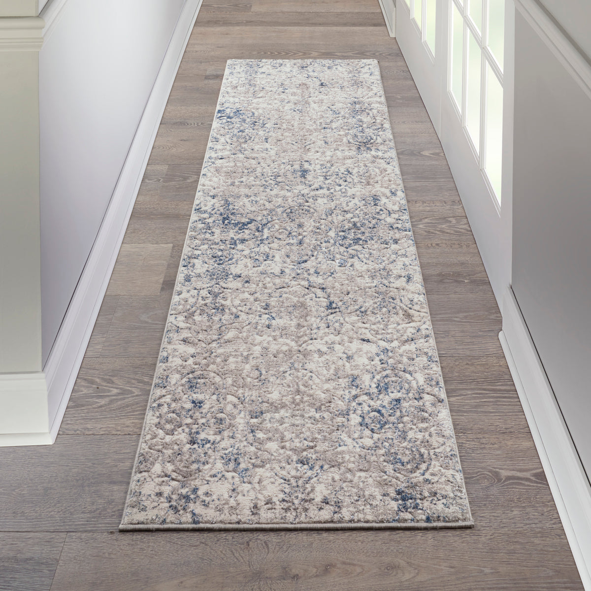 Royal Terrace KI43 Beige Blue Rug - room scene