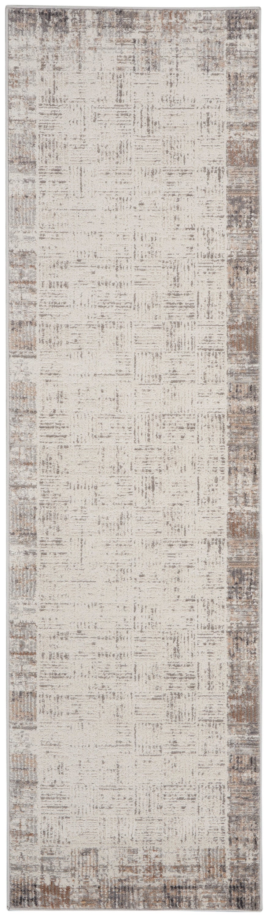 Elation ETN05 Ivory Grey Rug - Runner