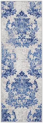 Whimsicle WHS11 Ivory Navy Rug - Runner