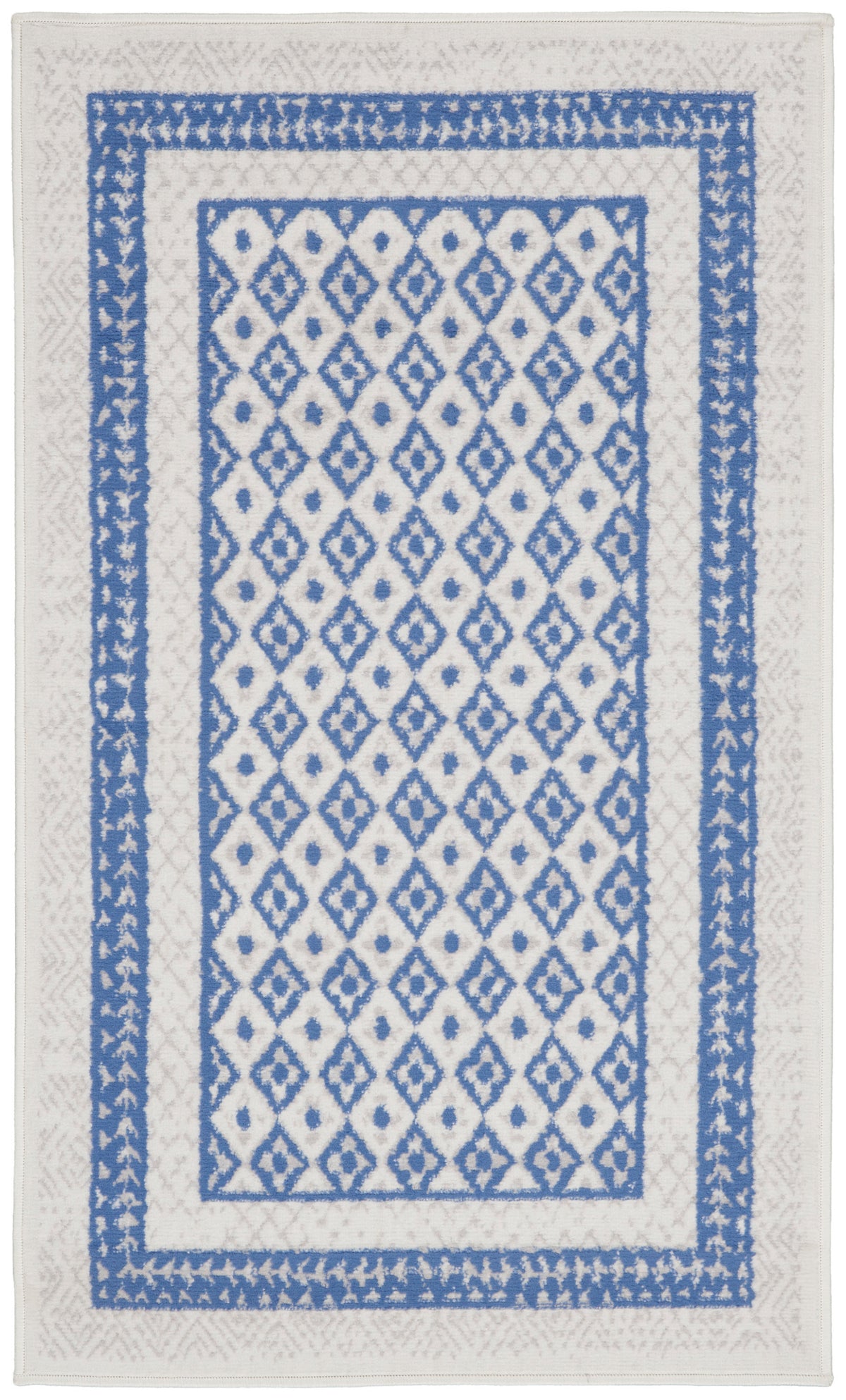 Whimsicle WHS13 Ivory Blue Rug - Rectangle