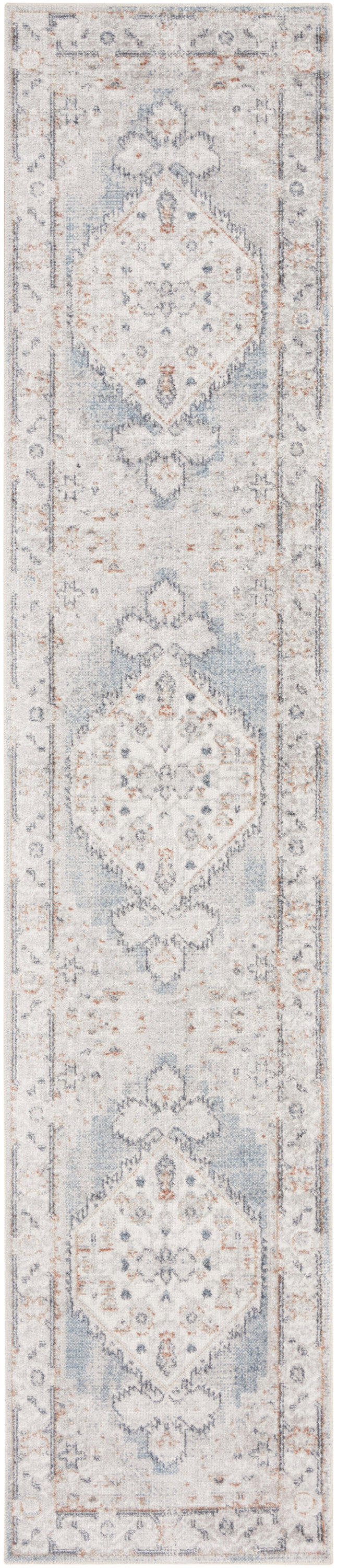 Astra Machine Washable ASW11 Light Blue Rug - Runner