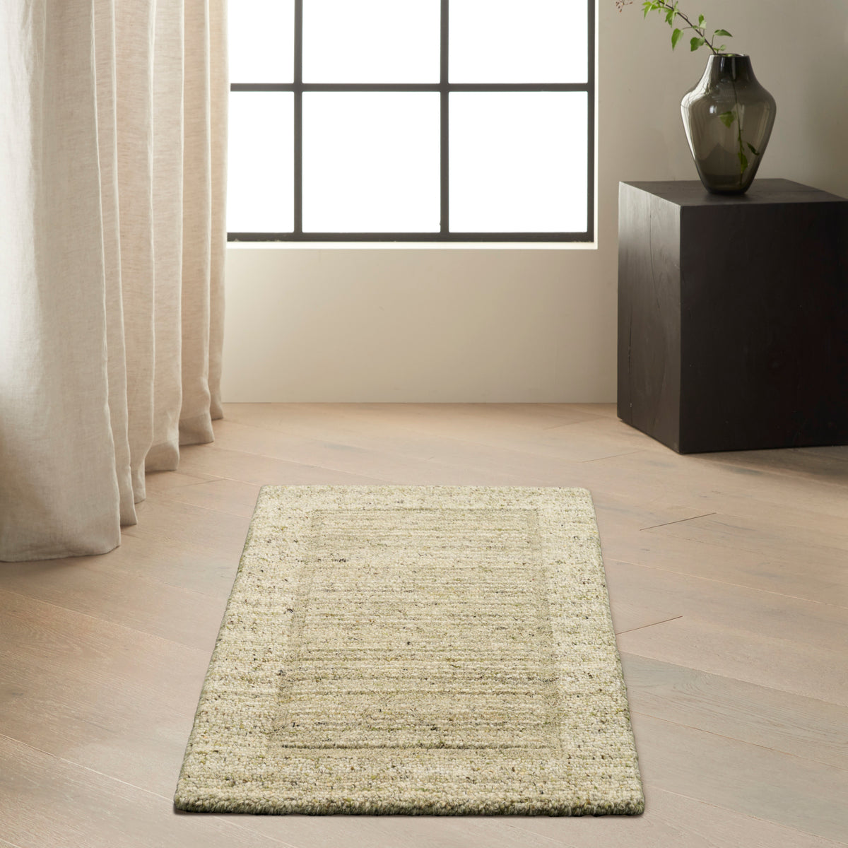 CK082 Ridge RDG01 Sage Ivory Rug - room scene