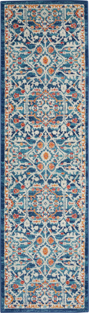 Passion PSN28 Blue Multicolor Rug - Runner