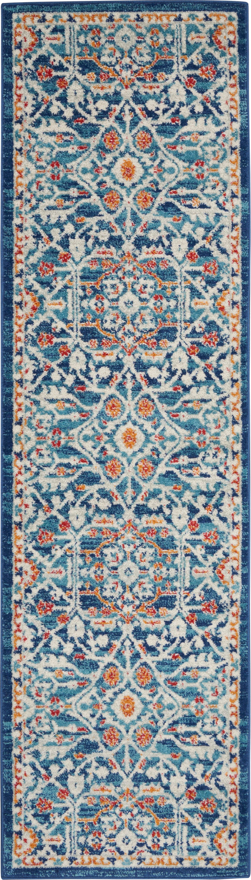 Passion PSN28 Blue Multicolor Rug - Runner