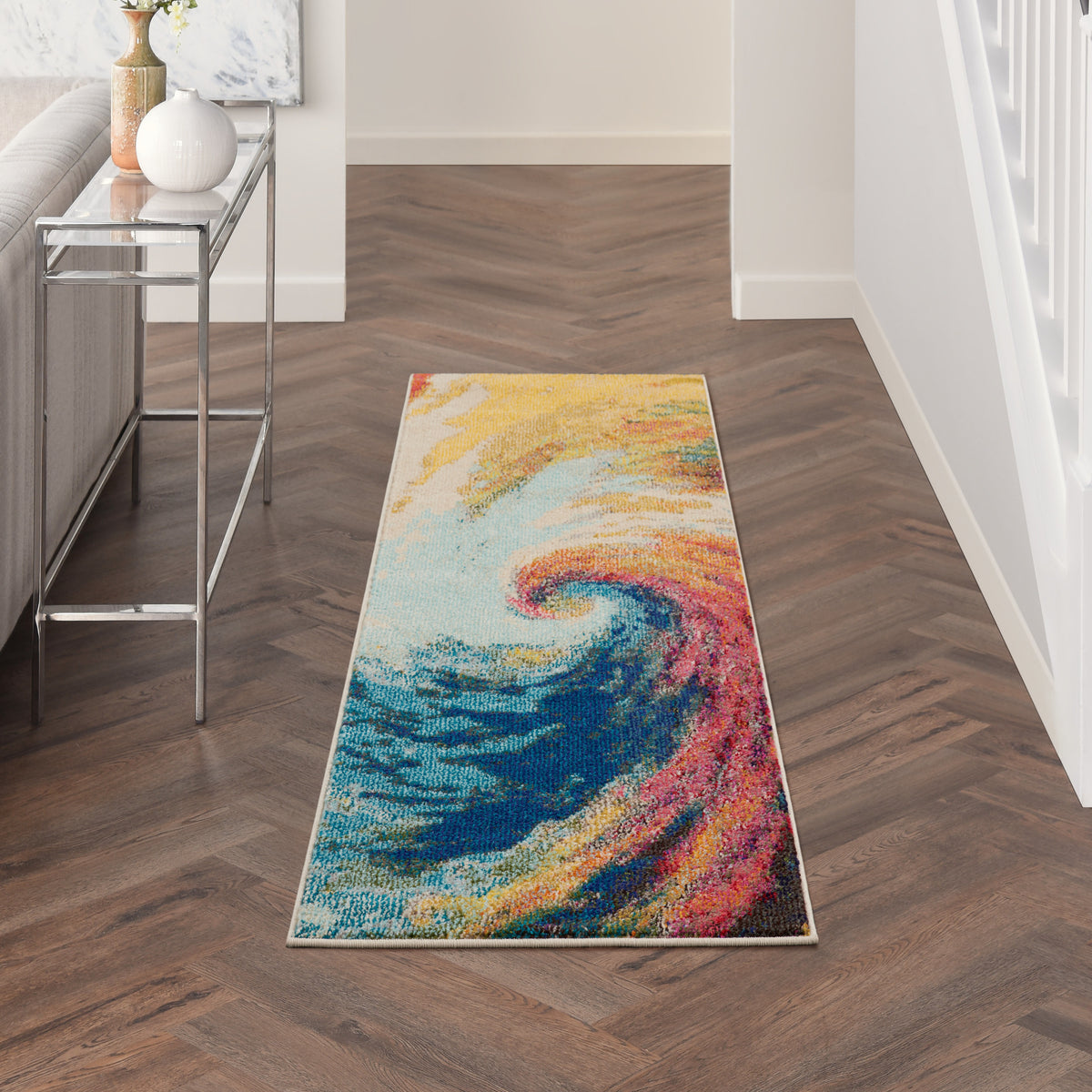 Celestial CES07 Wave Rug - room scene