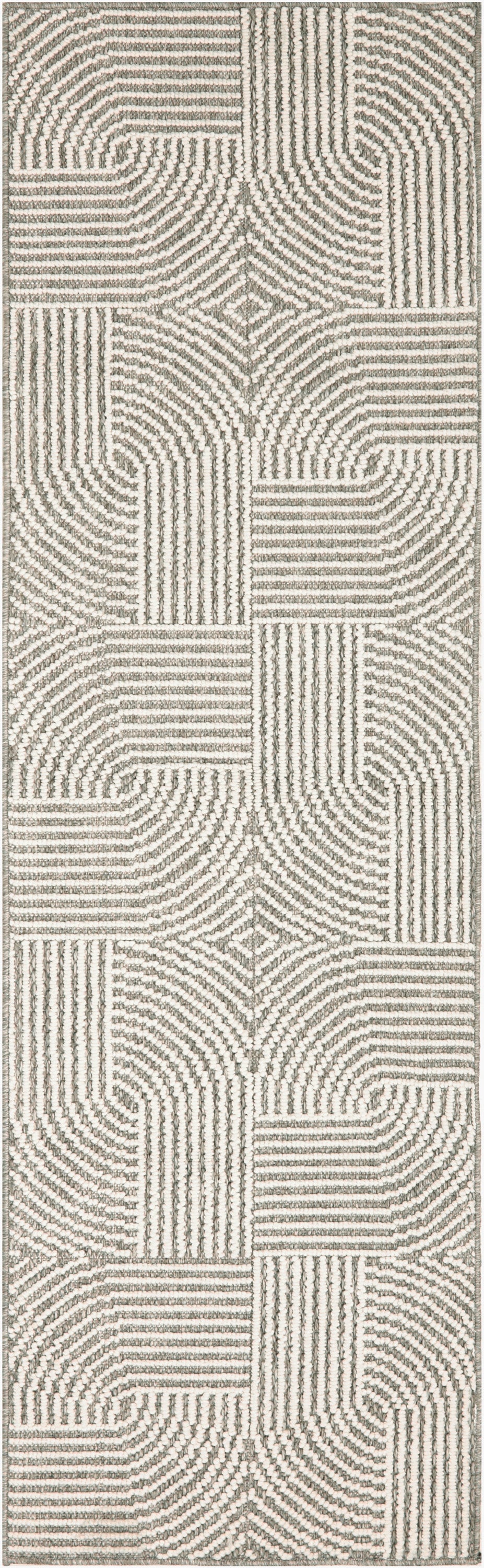 Natural Texture NTX02 Grey Ivory Rug - Runner