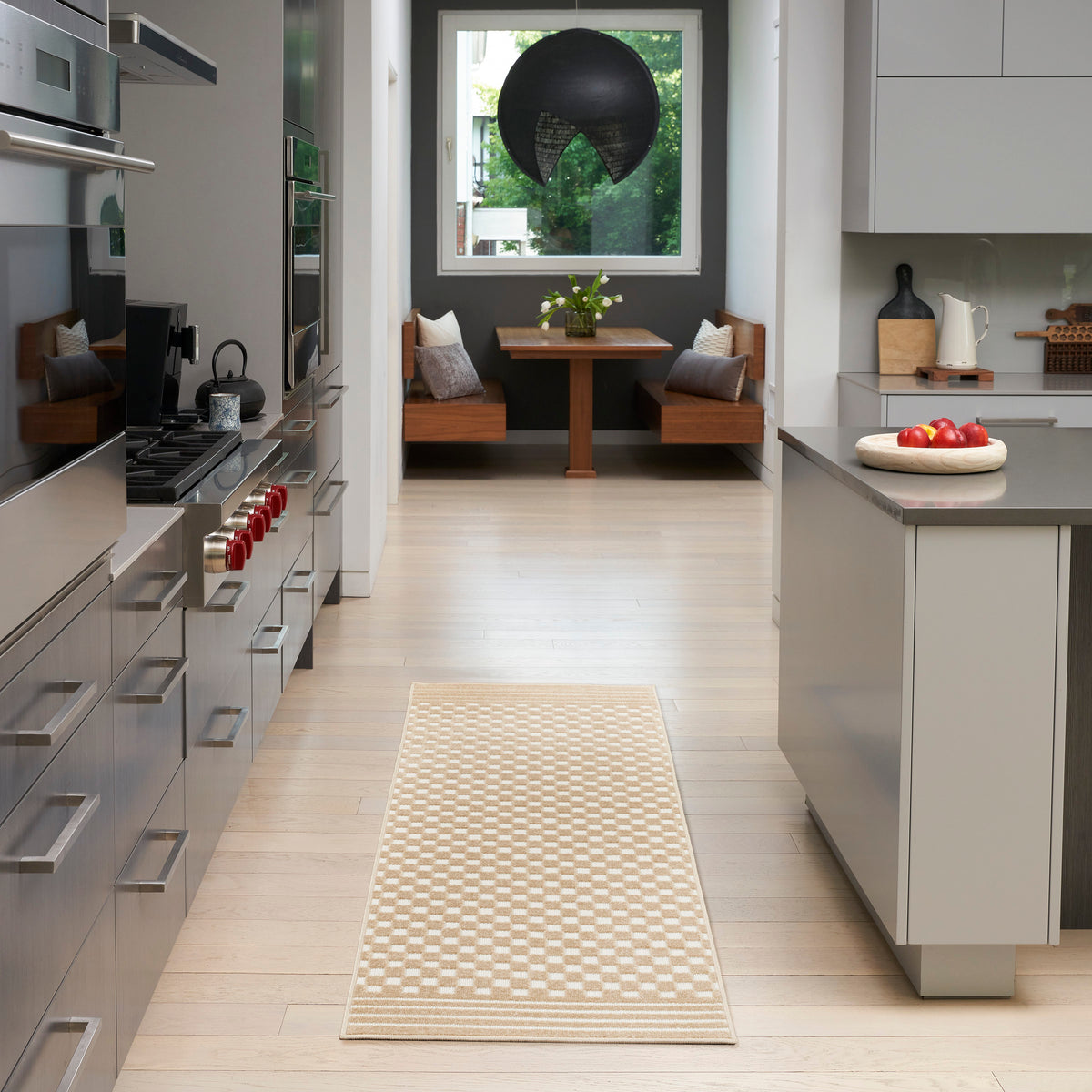 Care Free CAF02 Taupe Rug - room scene