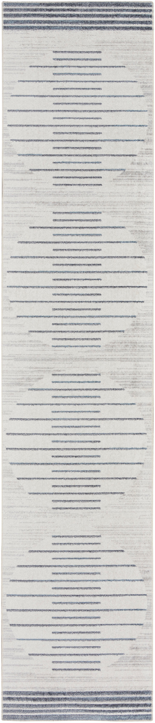 Astra Machine Washable ASW04 Ivory Blue Rug - Runner