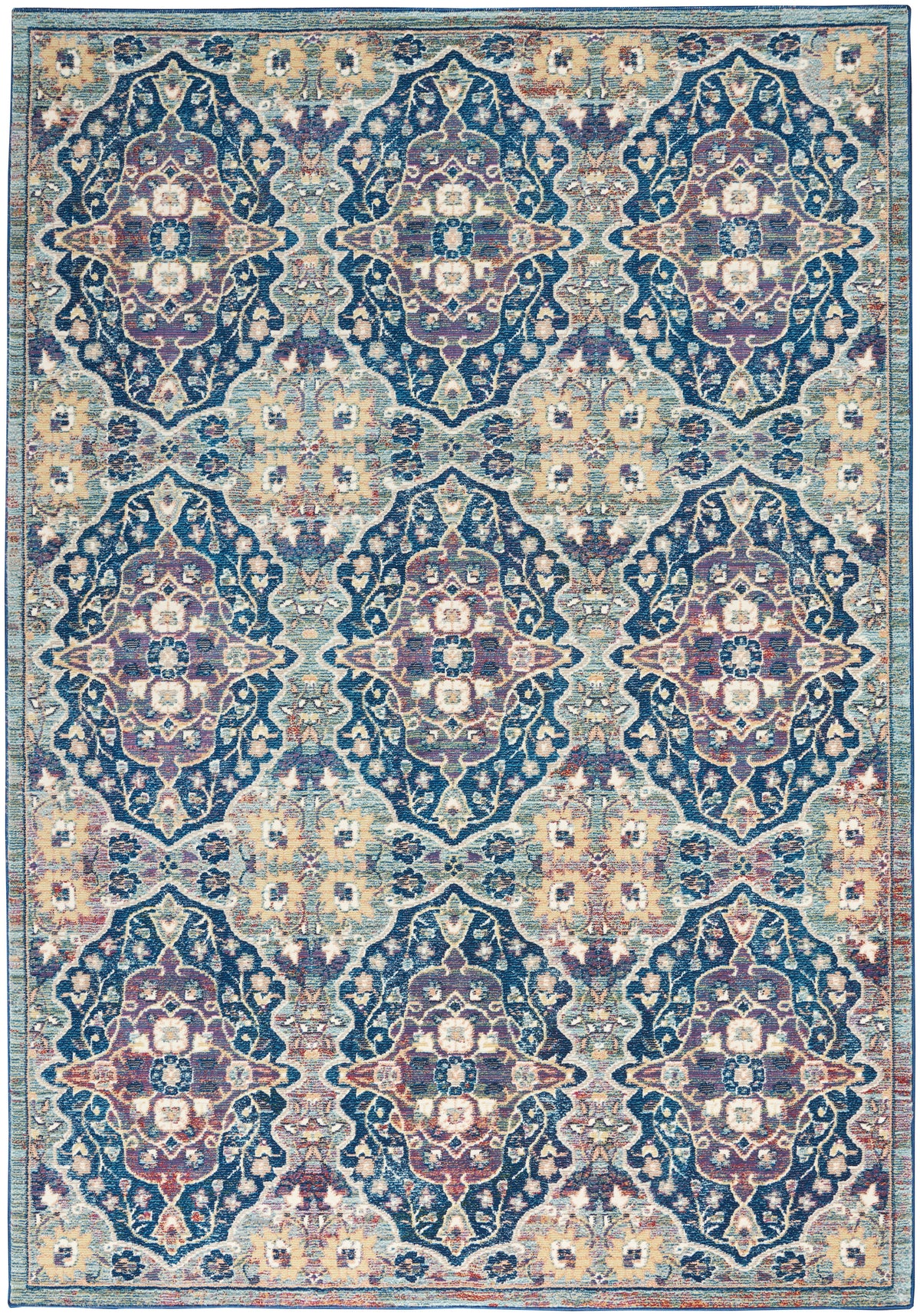 Ankara Global ANR16 Navy Multicolor Rug - Rectangle
