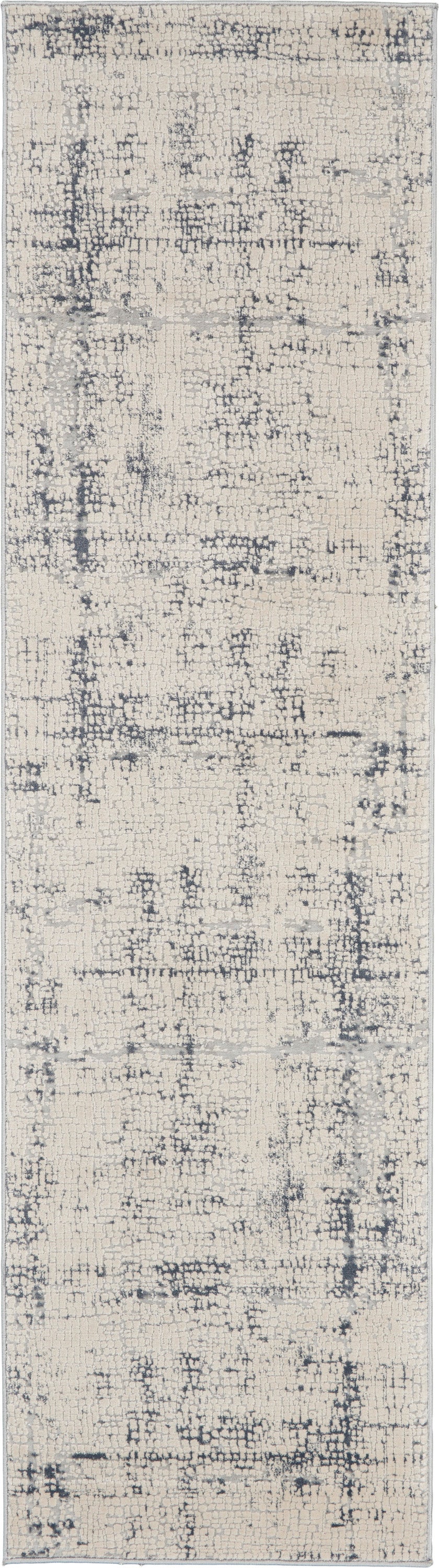 Rustic Textures RUS06 Ivory Blue Rug - Runner