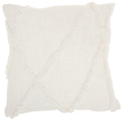 Lifestyle SH018 White 18" x 18" Throw Pillows