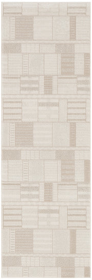 Nordic NRC04 Ivory Beige Rug - Runner