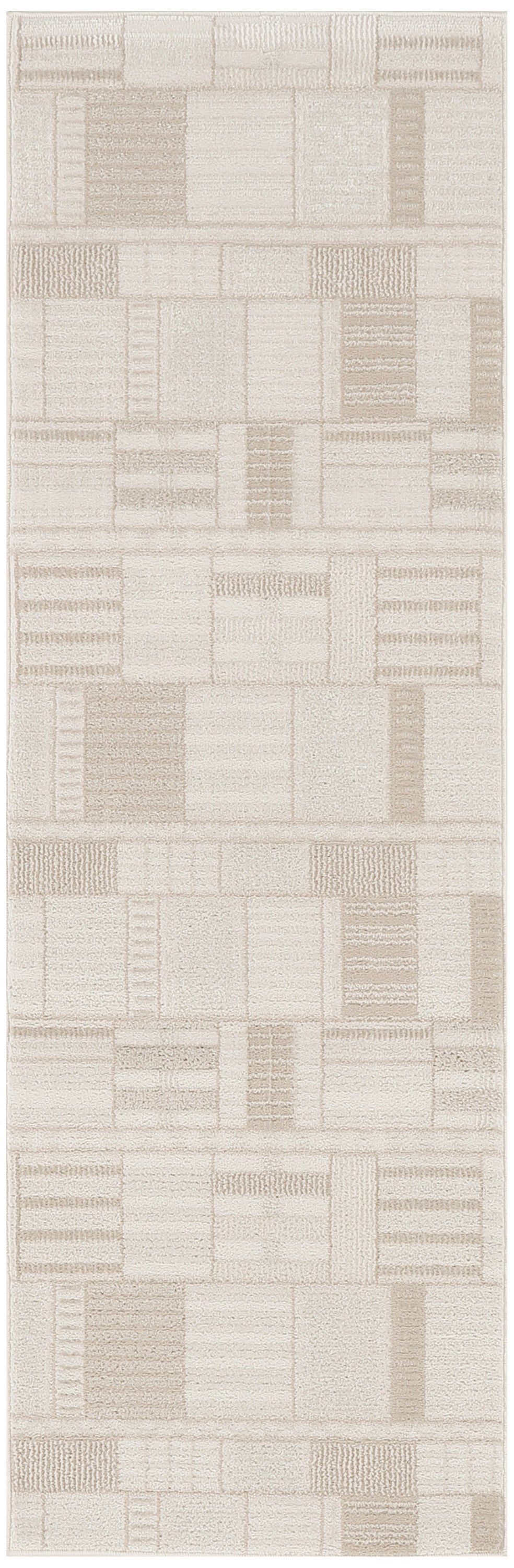 Nordic NRC04 Ivory Beige Rug - Runner